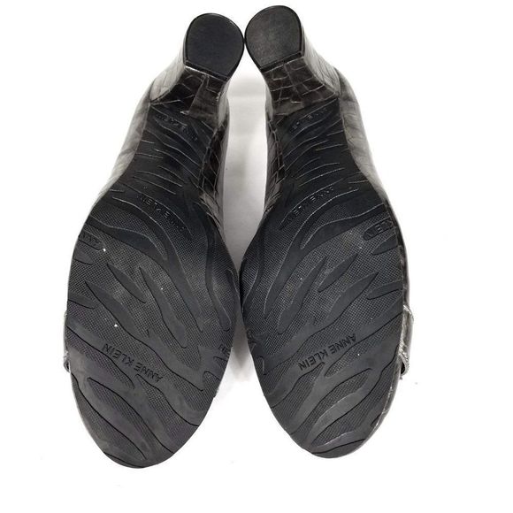 Anne Klein Fielding Silver Faux Leather Embossed Pumps Size 7.5 - Picture 5 of 6